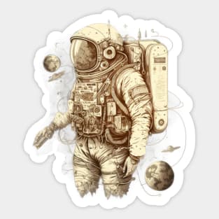 The Cosmic Adventurer: A High-Tech Hero in the Stars Sticker